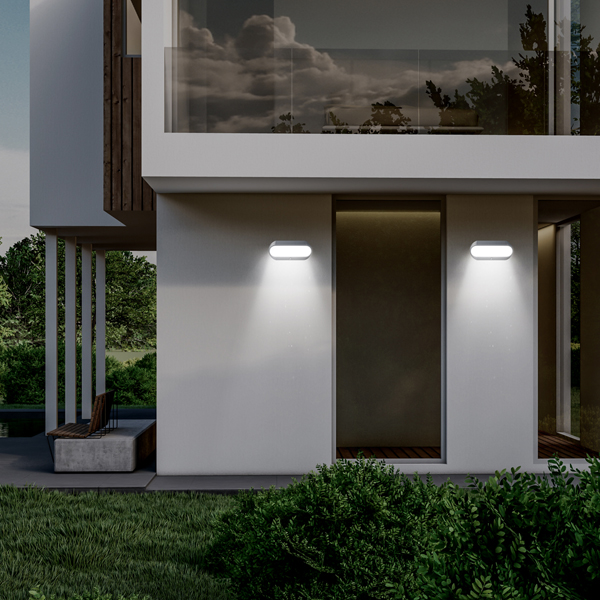 APLIQUE DE PARED SOLAR 5W CON SENSOR PIR 500lm 4000Κ IP54