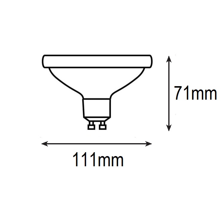 BOMBILLA ES111 GU10 LED SMD 24º 12W 4000K 1200lm