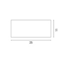 APLIQUE DE PARED Ε27 250x110x10 IP54 "AMIGO"