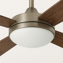 VENTILADOR DECORATIVO 1xE27 CON MANDO Ø130 70W