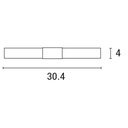 APLIQUE "BATHROOM LIGHT" DE BAÑO 2xG9 ΜΑX 5W 304x85x60 SATIN