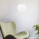 PLAFON "ERIS" Ø30mm Ε27 BLANCO / NÍQUEL
