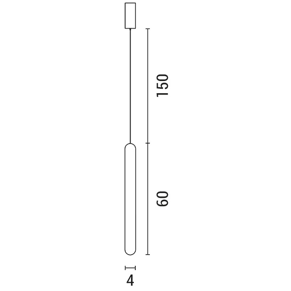 LUMINARIA COLGANTE LED 20W 3000Κ Ø40x60 BLANCO