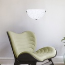 APLIQUE DE PARED "LEIA" Ø30 Ε27 BLANCO/NIQUEL