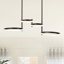 LUMINARIAS COLGANTES CUADRIPLES LED 41W 810x280x320 NEGRO
