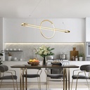 LAMPARA DE TECHO SUSPENDIDA LINEAL LED 45W 3000K 120x150 ORO