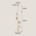 LUMINARIAS COLGANTES 4xE27 Ø45x130 ORO