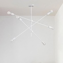 Plafones 6xΕ27 100x65 BLANCO