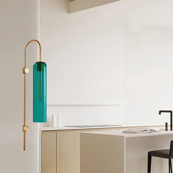 APLIQUE  DE PARED E27 10x70 VERDE/ORO