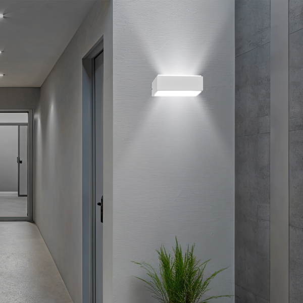 APLIQUE DE PARED "NIKITA" LED 10W 180x65x75 ALUMINIO 