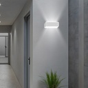 APLIQUE DE PARED "NIKITA" LED 10W 180x65x75 ALUMINIO 