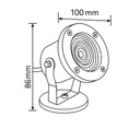 FOCO SUMERGIBLE 12V MAX 7W LED IP68 INOX