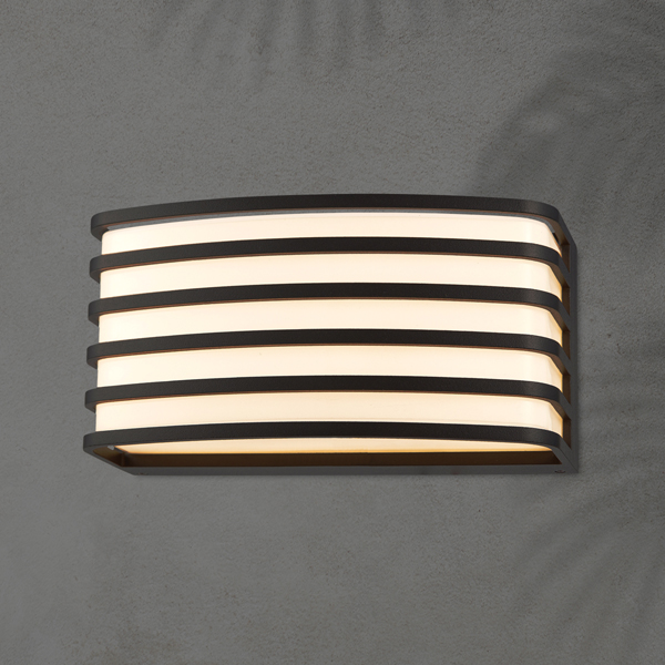 APLIQUE DE LED NEGRO OVALADO Ε27 MAX 20W 200x100x90mm