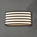 APLIQUE DE LED NEGRO OVALADO Ε27 MAX 20W 200x100x90mm