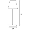 LÁMPARA DE SOBREMESA TÁCTIL RECARGABLE LED 3,5W BLANCO
