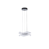 LÁMPARA COLGANTE ACRÍLICAS REDONDA LED 34W 3024lm 3000K Ø340mm NEGRO ARTE ILLUMINA FIRENZE
