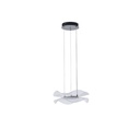 LÁMPARA COLGANTE ACRÍLICAS REDONDA LED 34W 3024lm 3000K Ø340mm NEGRO ARTE ILLUMINA FIRENZE