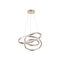 LÁMPARA COLGANTE ALUMINIO LED 38W 3000lm 3000K 500x1200mm ORO ARTE ILLUMINA SATURN