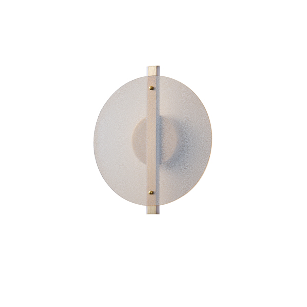 APLIQUE DE PARED ALUMINIO-CRISTAL LED 10W 1200lm 3000K 340x120x300mm DISCO ÁMBAR ARTE ILLUMINA