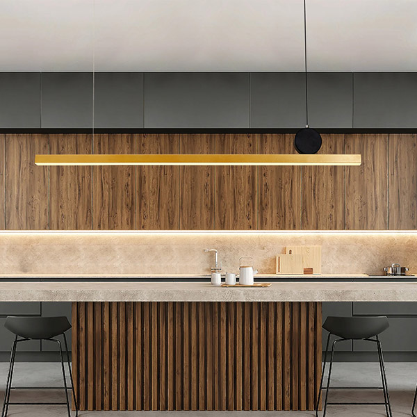 LÁMPARA COLGANTE LINEALES LED 25W L118*H13CM, 3CCT NEGRO ARTE ILLUMINA