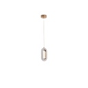 LÁMPARA COLGANTE DE ALUMINIO  9W 780lm 3000K 120x1300mm ORO ROSA ARTE ILLUMINA KRIKO