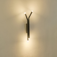 APLIQUE DE PARED ALUMINIO LED 10W 600lm 3000K 400x75mm NEGRO ARTE ILLUMINA CASCADE