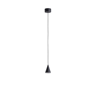 LÁMPARA COLGANTE LED 5W 300lm 3000K 80x1200mm NEGRO ARTE ILLUMINA CAMPANELLE