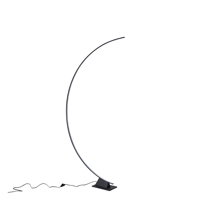 LÁMPARA DE PIE METAL LED 45W 2700lm 3000K 630x1950mm NEGRO ARTE ILLUMINA MEDIA LUNA