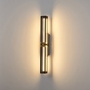 APLIQUE DE PARED ALUMINIO LED 13W 780lm 3000K 600x100mm NEGRO-ORO ARTE ILLUMINA LUIS