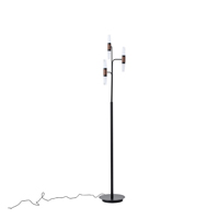 LÁMPARA DE PIE ALUMINIO LED 8W 1080lm 3000K Ø250mm NEGRO-ORO ARTE ILLUMINA VELAS