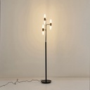 LÁMPARA DE PIE ALUMINIO LED 8W 1080lm 3000K Ø250mm NEGRO-ORO ARTE ILLUMINA VELAS