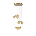 LÁMPARA COLGANTE ALUMINIO 6W 468lm 3000K 425×1500mm LATÓN-ORO ARTE ILLUMINAWAVES