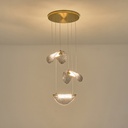 LÁMPARA COLGANTE ALUMINIO 6W 468lm 3000K Ø425mm GRIS BRONCE ARTE ILLUMINA ISOLA