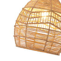 LÁMPARA COLGANTE BAMBÚ "AITHRA" 1xE27 MAX 40W 300x300x300mm MARRÓN ARTE ILLUMINA