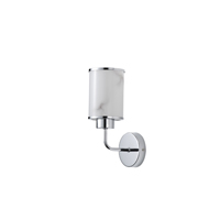 APLIQUE DE PARED METAL-VIDRIO 1xE27 MAX 40W 160x100x270mm CROMO ARTE ILLUMINA MARBELINE