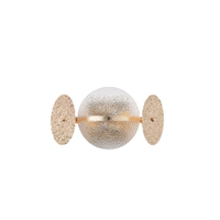 APLIQUE DE PARED 2xE14 MAX 8W 160×330×180mm ORO ARTE ILLUMINA GLOW