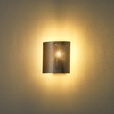 APLIQUE DE PARED METAL-VIDRIO 1xE14 MAZ 15W 75x170x180mm NEGRO ARTE ILLUMINA FOLIA
