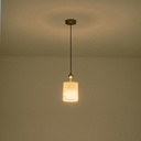 LÁMPARA COLGANTE TEJIDO 1ΧΕ14 ΜΑΧ 8W Ø130mmARTE ILLUMINA VERONA