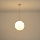 LÁMPARA COLGANTE DE METAL 1xE27 MAX 15W 300x1370mm BLANCO ARTE ILLUMINA SELINI