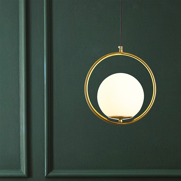 LÁMPARA COLGANTE CRISTAL  1xE27 Ø250mm ORO ARTE ILLUMINA ORBA