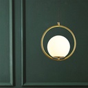 LÁMPARA COLGANTE CRISTAL  1xE27 Ø250mm ORO ARTE ILLUMINA ORBA