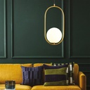 LÁMPARA COLGANTE CRISTAL  1xE27 Ø210mm ORO ARTE ILLUMINA ORBA