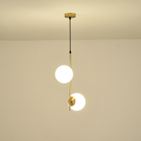 LÁMPARA COLGANTE CRISTAL 2 LUCES 2xE27 MAX 40W 320x150x1550mm BLANCO ARTE ILLUMINA ORBA