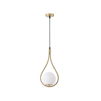 LÁMPARA COLGANTE CRISTAL 1xE27 MAX 15W 210x1490mm BLANCO ARTE ILLUMINA ORBA
