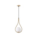 LÁMPARA COLGANTE CRISTAL 1xE27 MAX 15W 210x1490mm BLANCO ARTE ILLUMINA ORBA