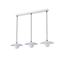 LÁMPARA COLGANTE DE METAL 3 LUCES G9 MAX 7W Ø900mm BLANCO ARTE ILLUMINA COBA CABANA