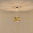 LÁMPARA COLGANTE PAMPAS 1xE27 MÁX. 15W 250x1260mm NEGRO ARTE ILLUMINA AENON