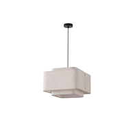 LÁMPARA COLGANTE DE TELA 1xΕ27 MÁX. 15W Ø400Χ1090mm BEIGE ARTE ILLUMINA MUSA