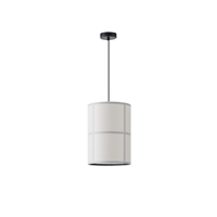 LÁMPARA COLGANTE DE TELA 1xΕ27 MÁX. 15W Ø250Χ1180mm ΒLACK ARTE ILLUMINA ERA