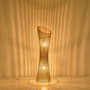 LÁMPARA DE PIE BAMBÚ 1xE27 MÁX. 15W 295x295x1180mm ARTE ILLUMINA CALYPSO
